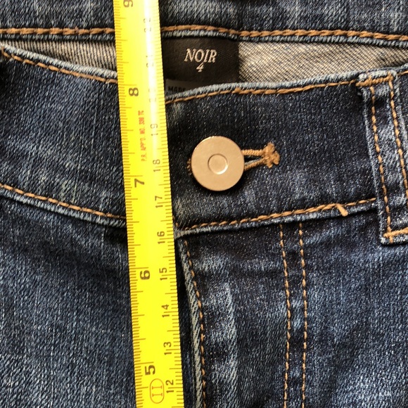 WHBM • NOIR Size 4 Cropped Denim Jeans - Picture 13 of 16
